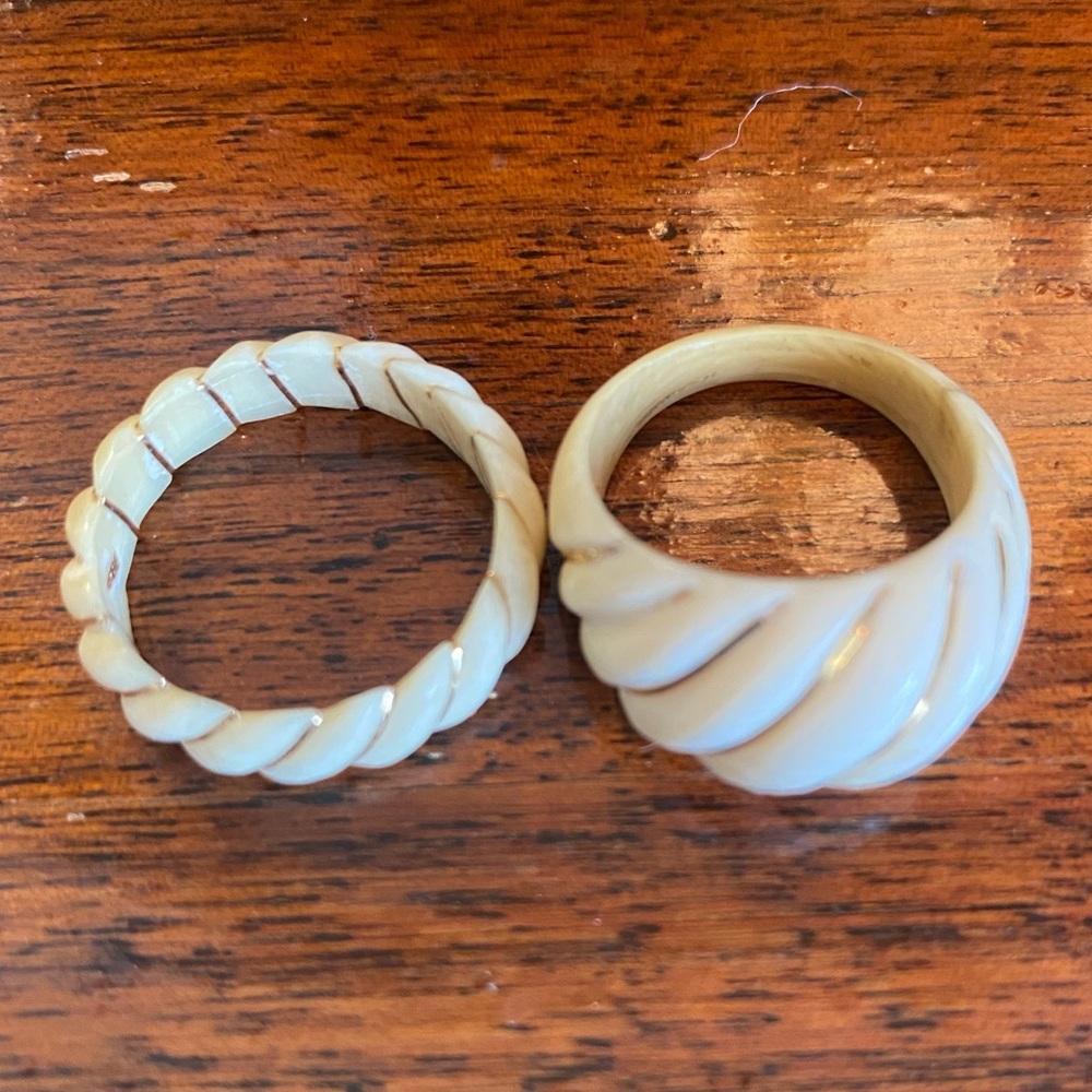 Carved Ivory with 14k gold accents